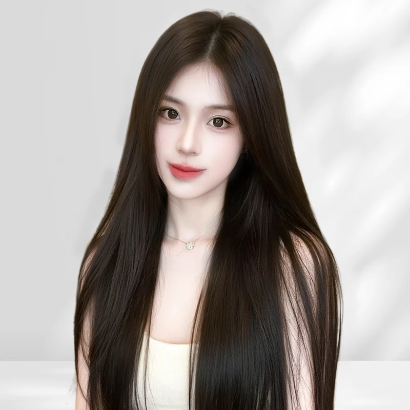 【隐形透肤发际线】递针假发套女推荐长卷发100%全真人发自然全头套