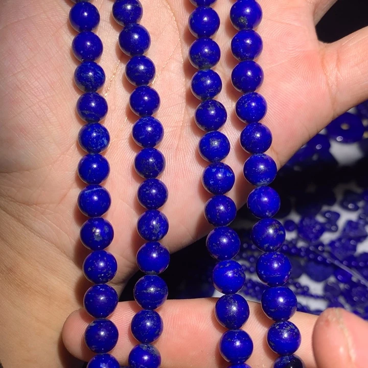 青金石未镶嵌8mm4圈佛链