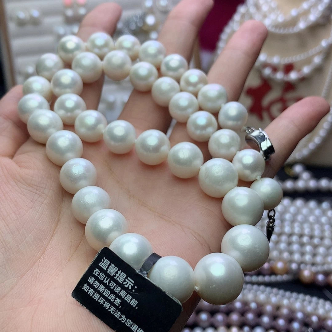 未镶嵌11-13淡水珍珠V****田a76项链