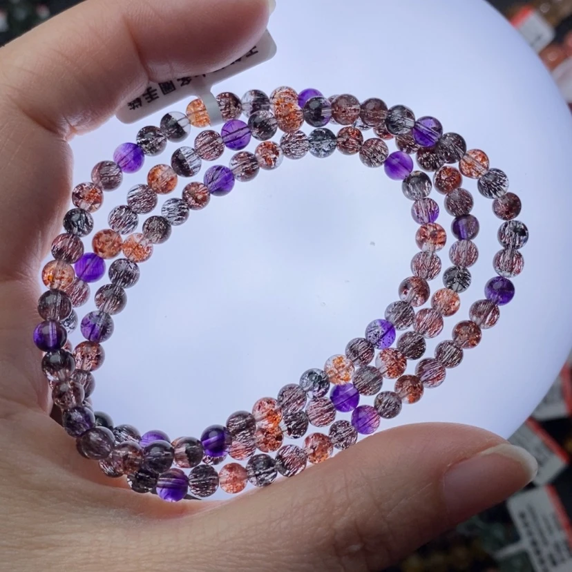 【闪购商品】水晶手链未镶嵌黑加仑超七手链