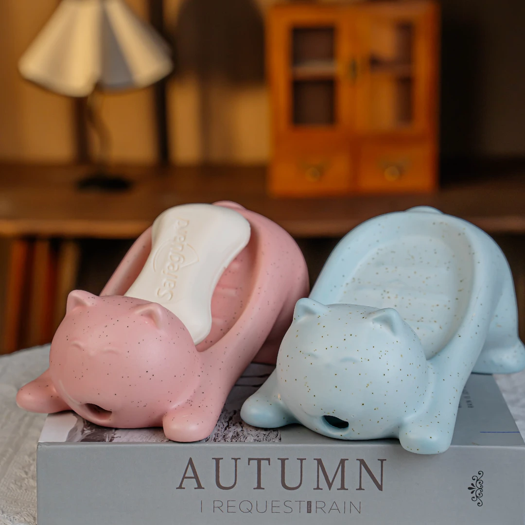 肥皂盒沥水香皂盒可爱家用卫生间皂碟置物架收纳盒摆件创意肥皂碟