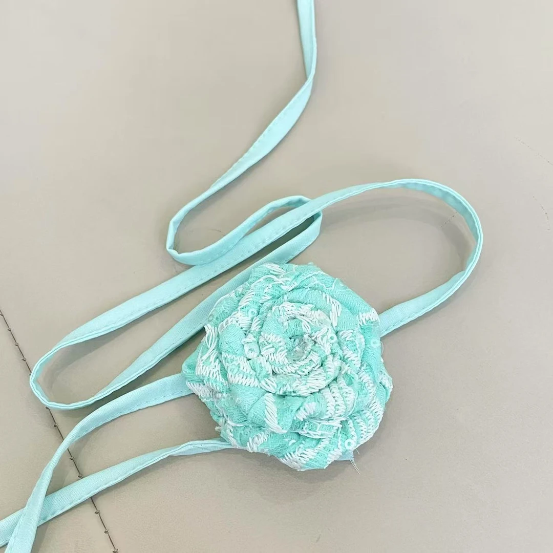 非金属布艺项链  BECHARMING「颈花」面料本布手工颈花X0889