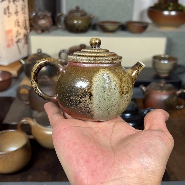 壶建水紫陶白泥柴烧180cc