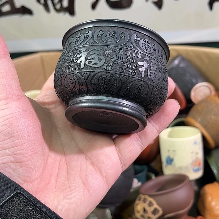 茶杯紫砂全手工紫砂主人杯