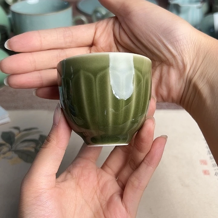 龙泉云间青瓷小米茶器