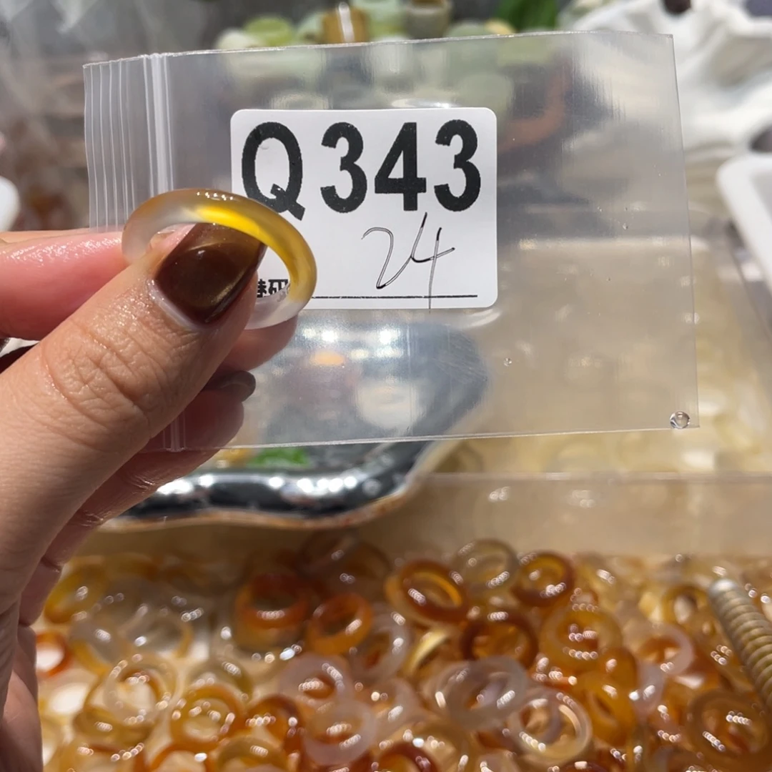 玛瑙/玉髓未镶嵌戒指343