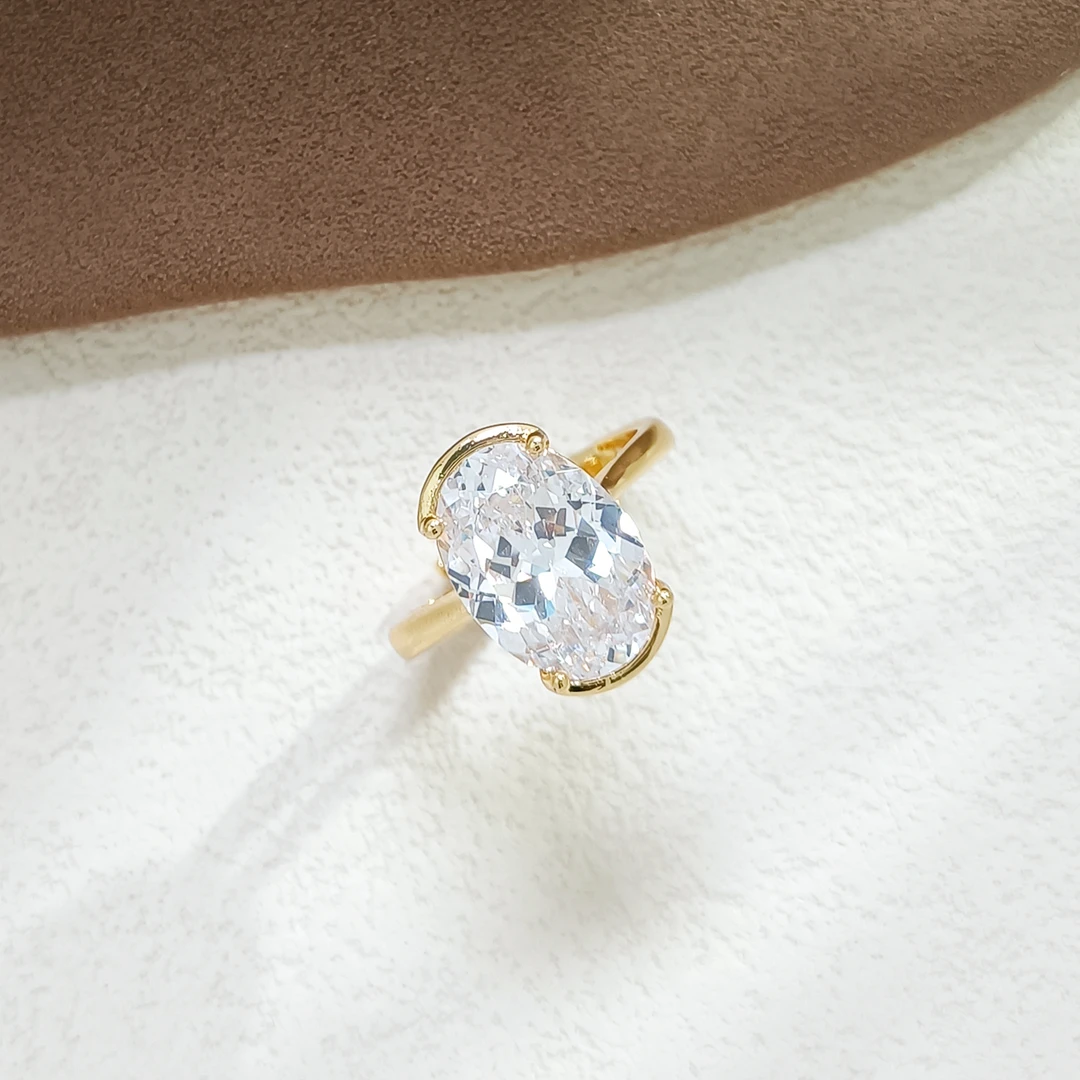 铜合金合成锆石戒指 GTL-53632  戒指精致时尚气质简约百搭欧美