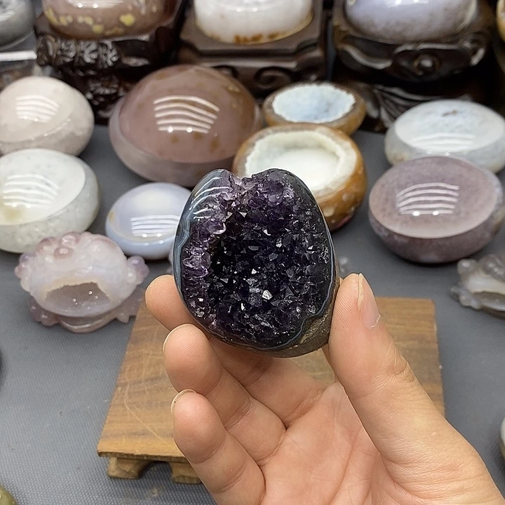 紫晶摆件未镶嵌紫晶