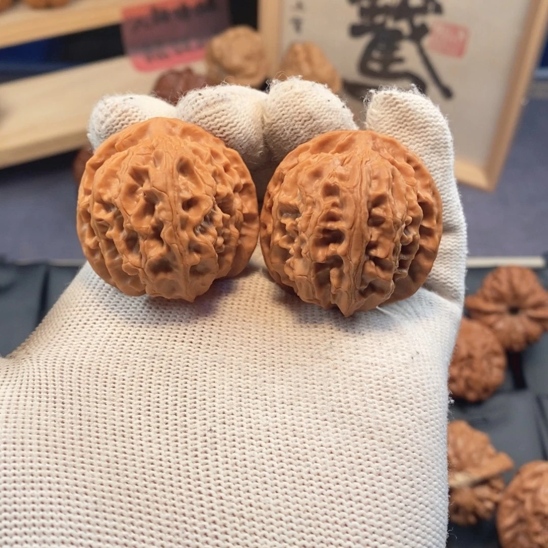 文玩核桃把件福利款平安果37尺苹果园