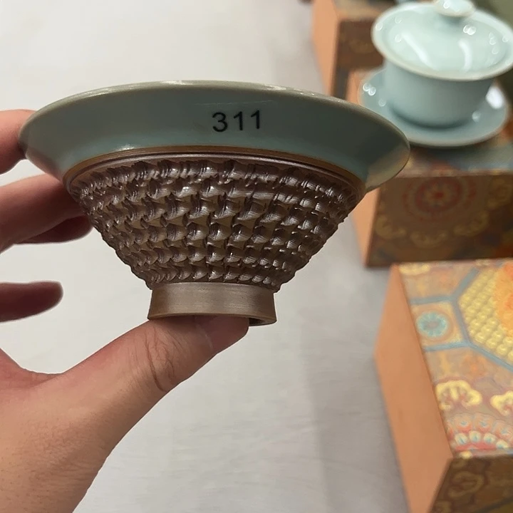 灰***梁311跳刀仿古釉斗笠