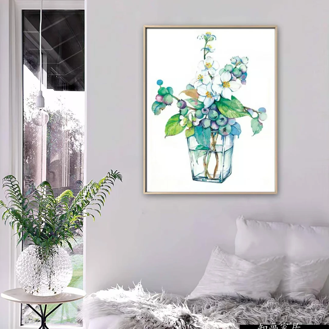 小清新花卉 北欧风原木风 客厅玄关餐厅卧室挂画