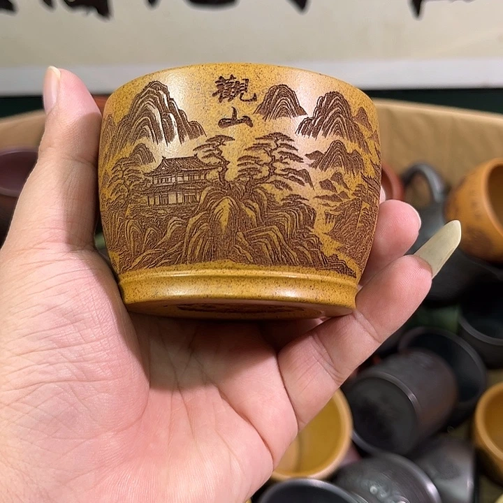 茶杯紫砂全手工紫砂主人杯