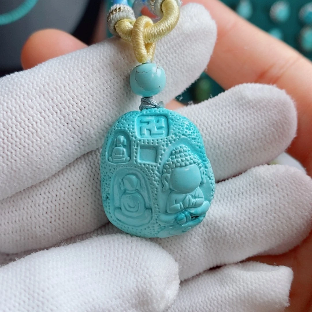 绿松石未镶嵌颈饰