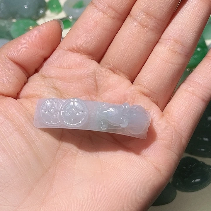 流***叔颈饰未镶嵌翡翠天然翡翠