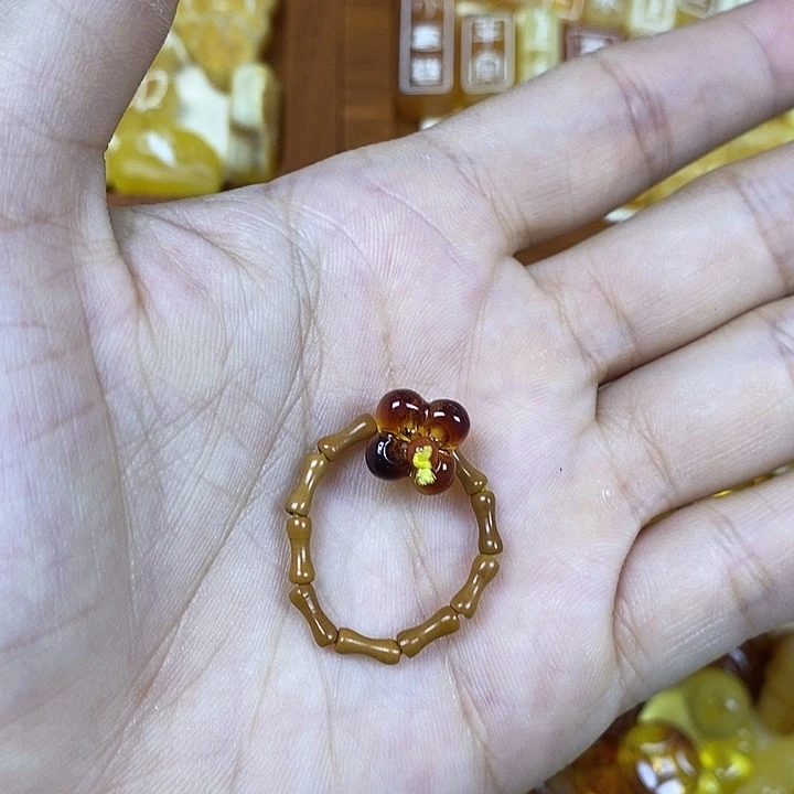 橄榄核吊坠福利桂花戒指3