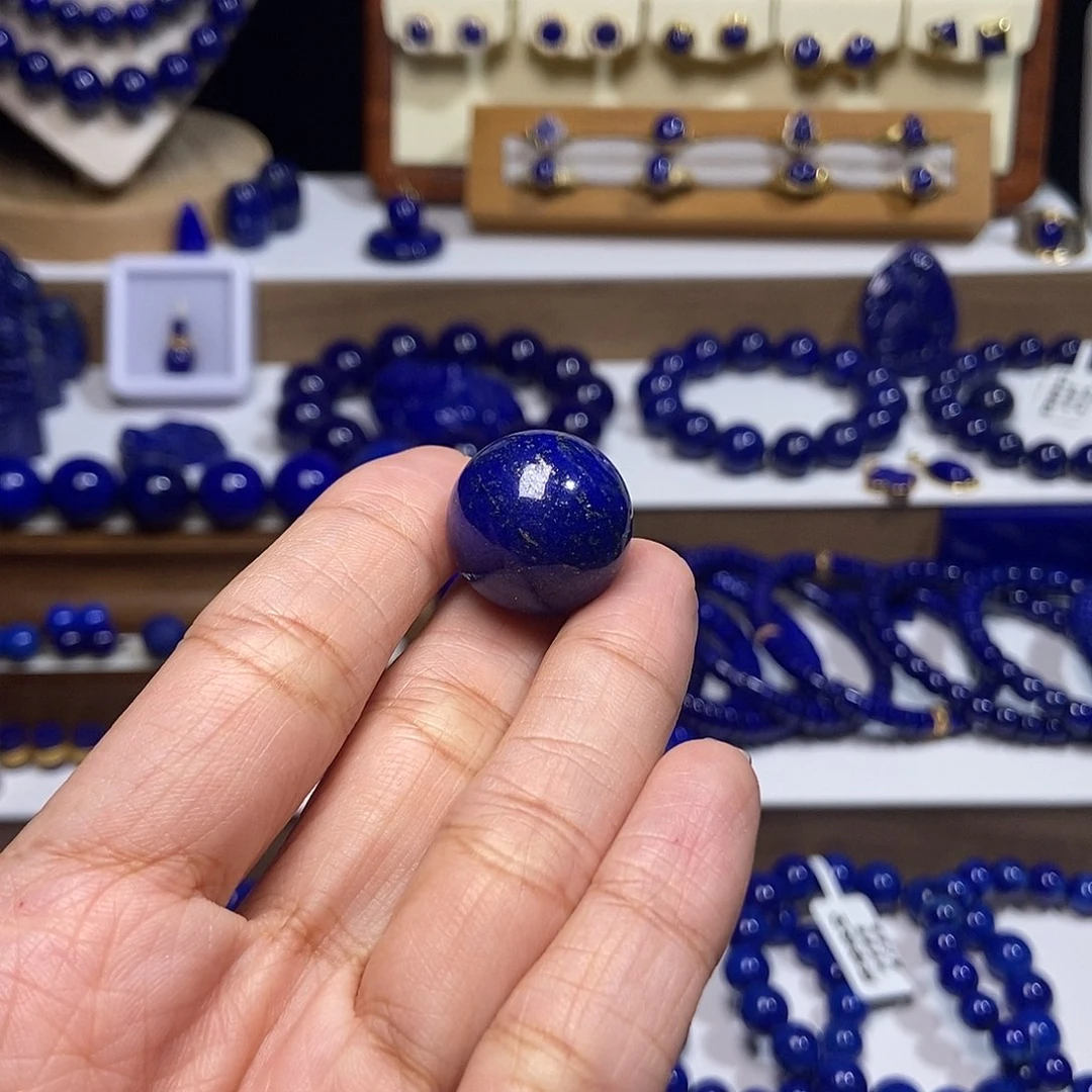 爱****青金石未镶嵌18.7单珠