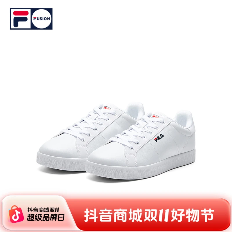 FILA FUSION斐乐潮牌板鞋男鞋新款百搭休闲鞋网球文化鞋小白鞋男