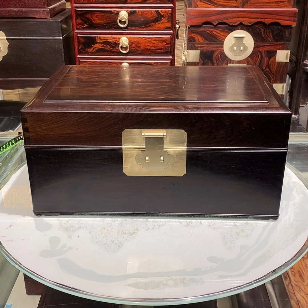 东非黑黄檀（紫光檀）独板收纳箱35/24/16