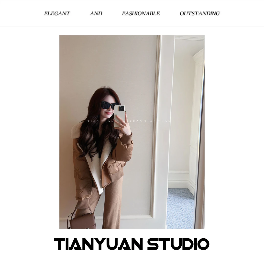 西恩●【翻领吐司】羽绒外套预JJQ4WT7059