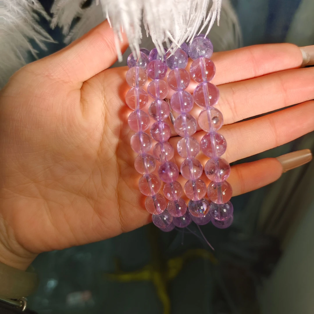 【遇见轻奢珠宝】-1015-天然紫水晶单圈手链多样性发1