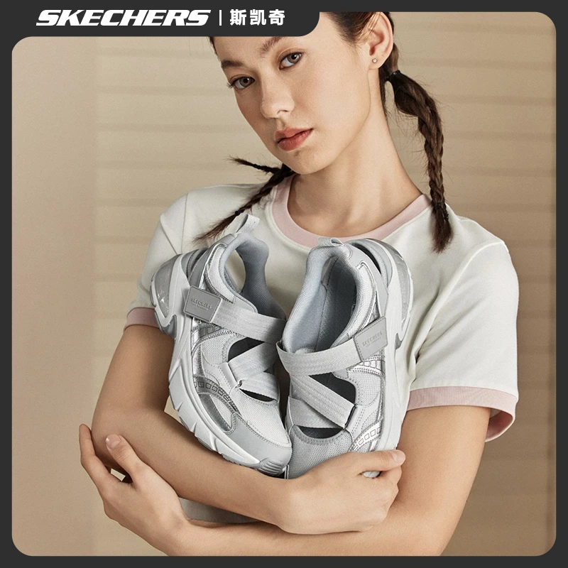 【月影玛丽珍】斯凯奇女鞋透气一脚蹬单鞋25夏季新款厚底凉鞋177387