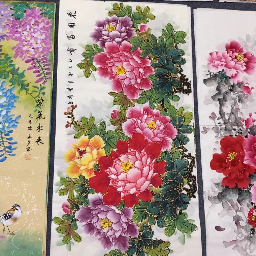 国画尺寸100✖️50三尺精品手绘画