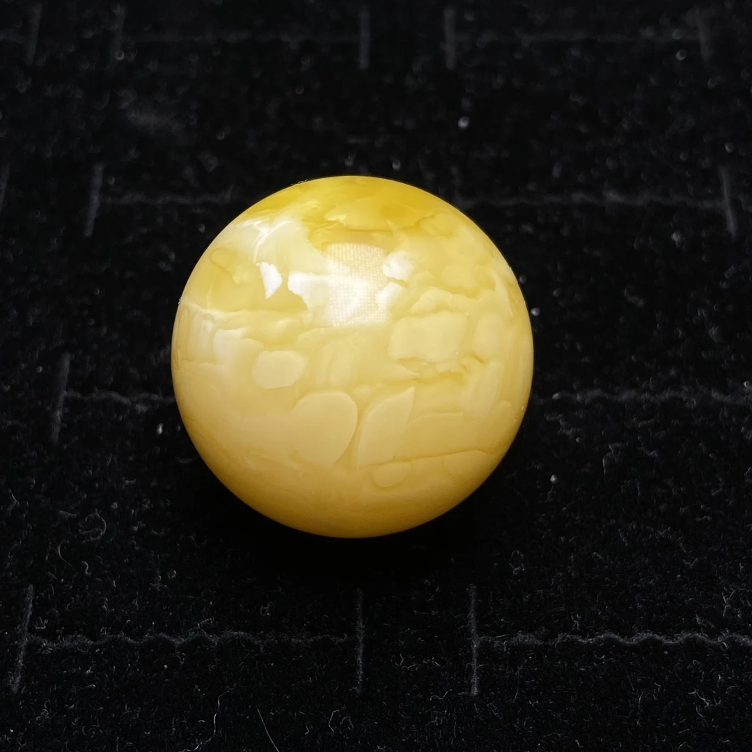 43号【星筠珠宝】25.8mm瓷白意境单珠珠宝玉石