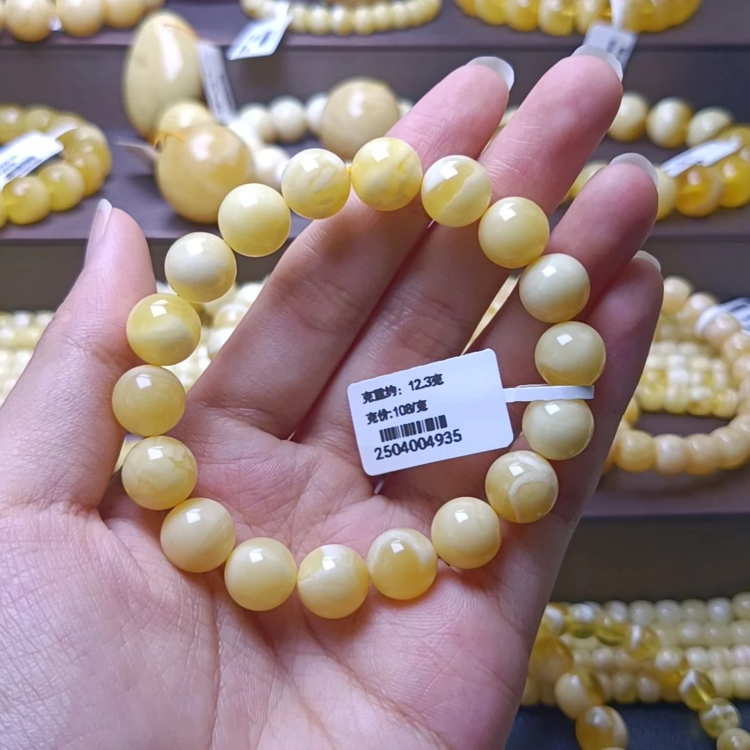 【闪购商品】未镶嵌蜜蜡手链10+圆珠手串