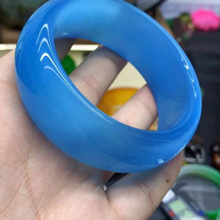 猫眼手镯银S925镶嵌手镯