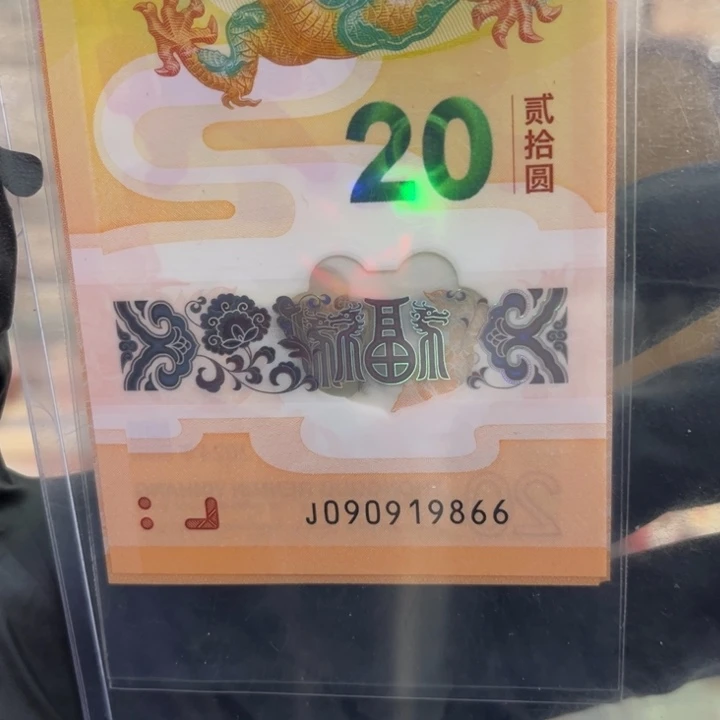 塑料龙钞五福龙倒置双尾090919866