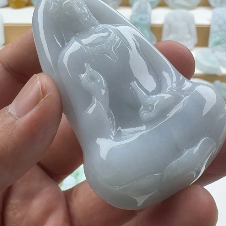 翡翠未镶嵌颈饰天然缅甸A货翡翠