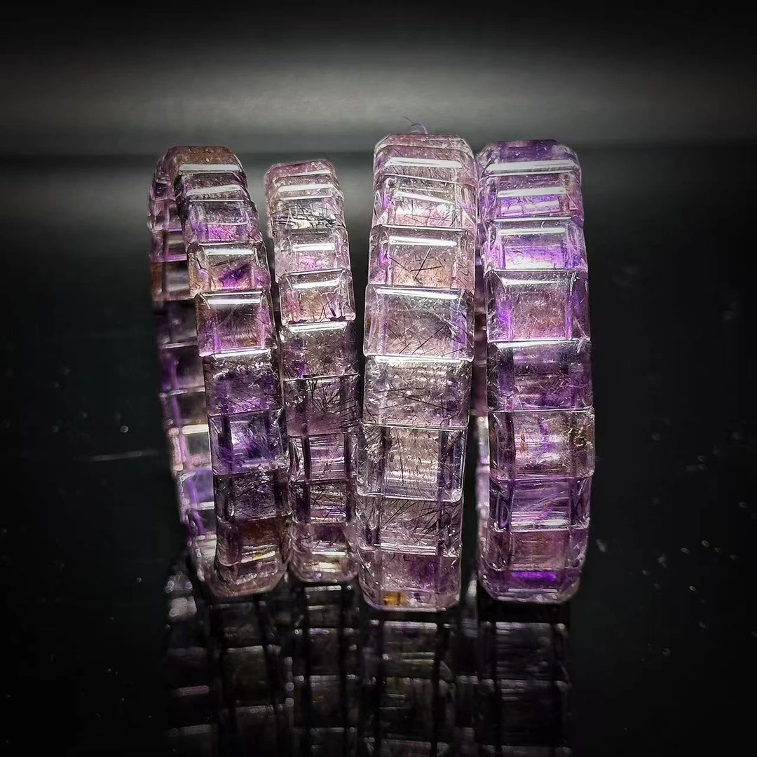 SJ0860 紫发水晶手牌 多样性发其一