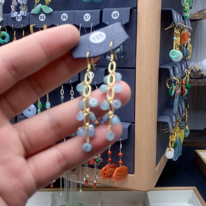 未镶嵌翡翠耳饰耳饰