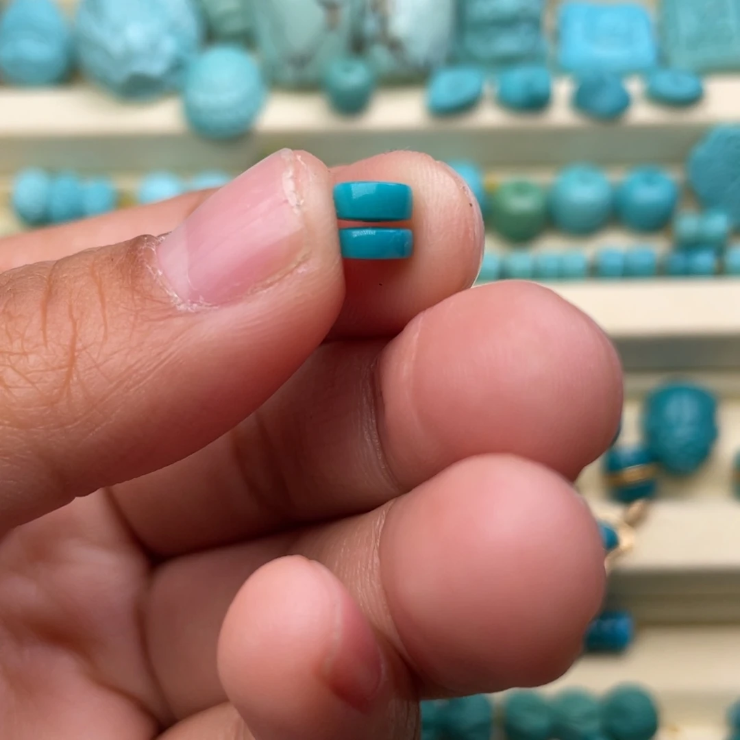 绿松石直切未镶嵌光***蜂