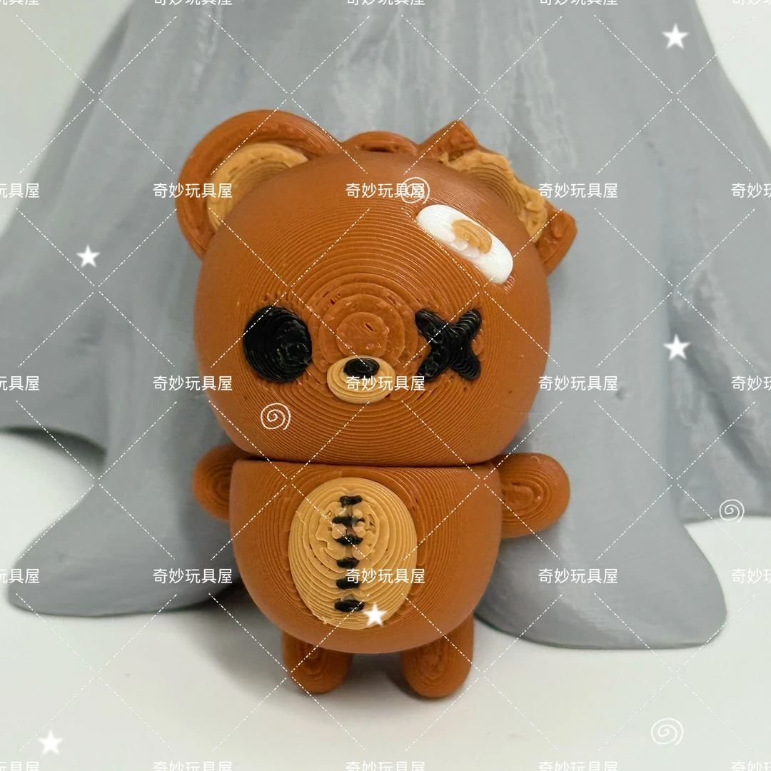 摔破头巧克力小熊-挂件