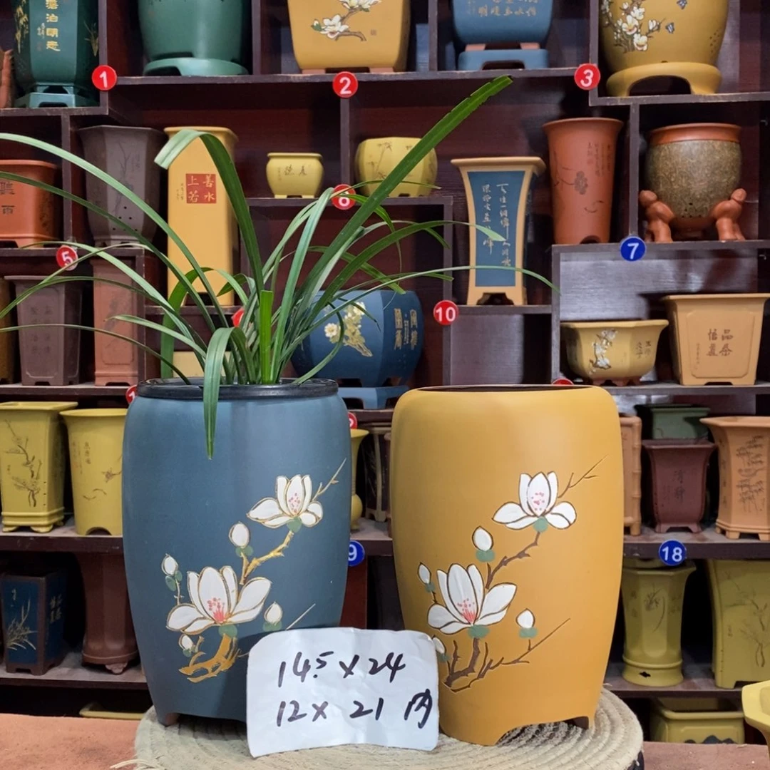 紫砂花盆紫砂花盆