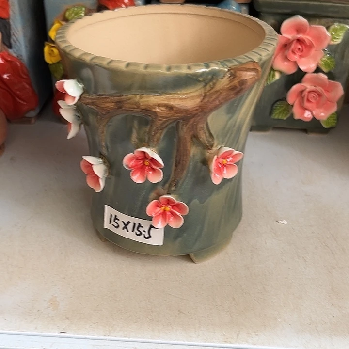 粗陶材质多肉花盆