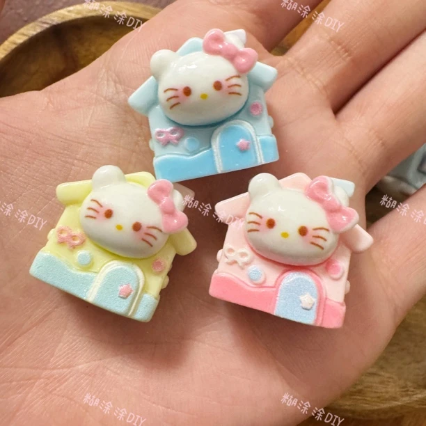 【糊涂涂定制~kt房子】树脂食玩配件摆件手机壳发夹材料