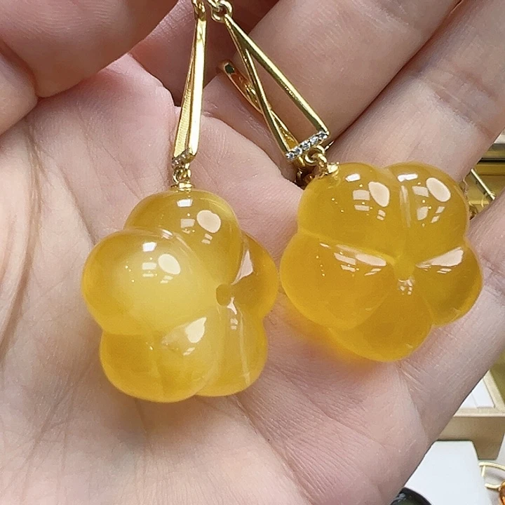 琥珀银S925镶嵌珠宝奇石