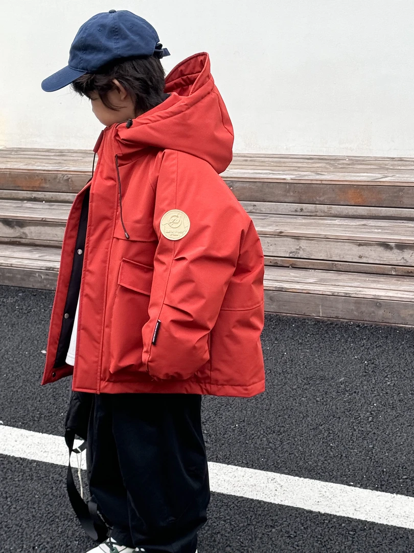 7066儿童羽绒服新款冬装百搭外套宽松上衣