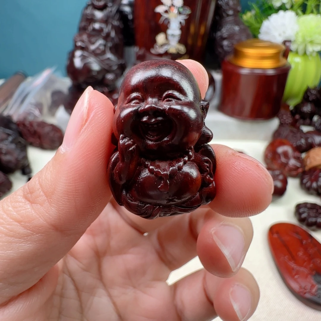 小叶紫檀把件小沙弥