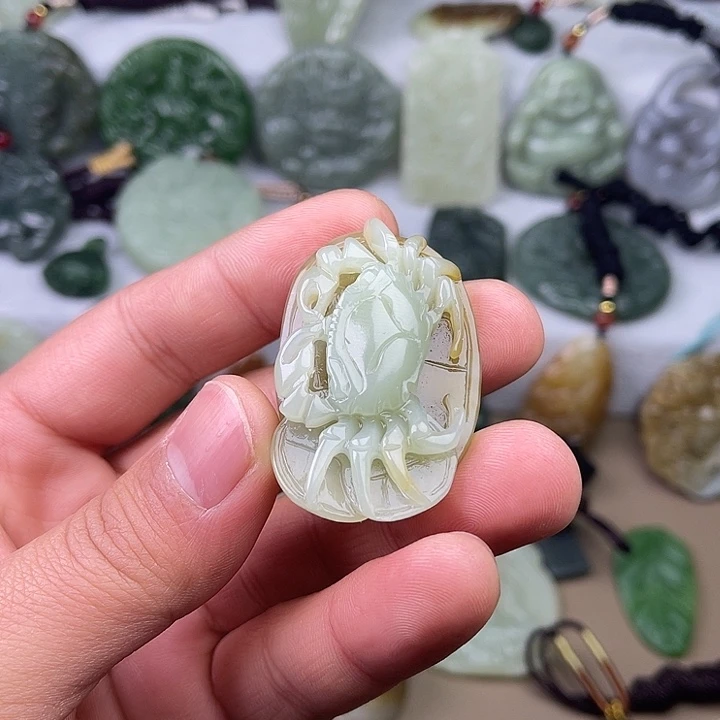 和田玉吊坠(不含链)未镶嵌