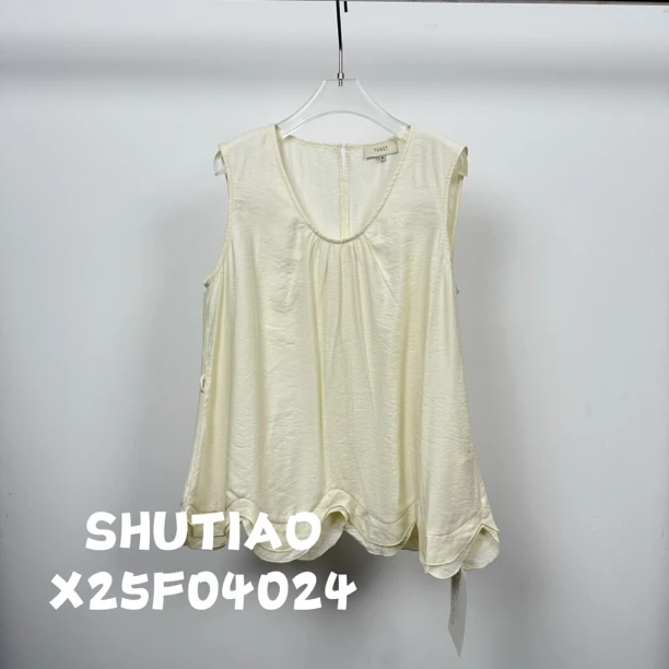 【SHUTIAO】2025夏季：新款小众设计款背心X25F04024