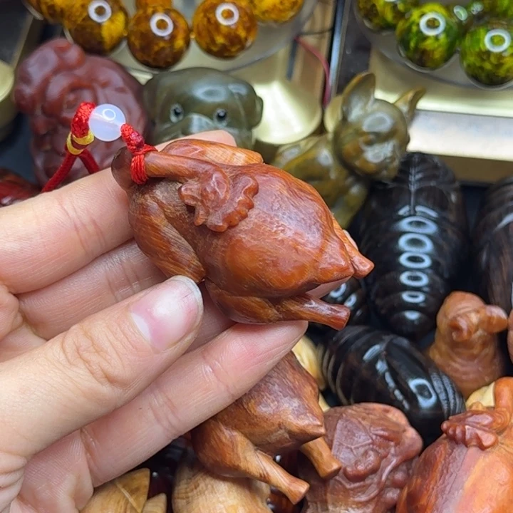 松木琥珀木文玩手串