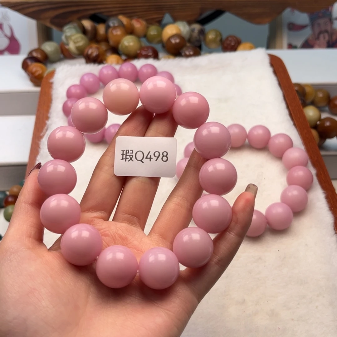 菩提根/象牙果手串小*串18mm瑕圆珠一串q498