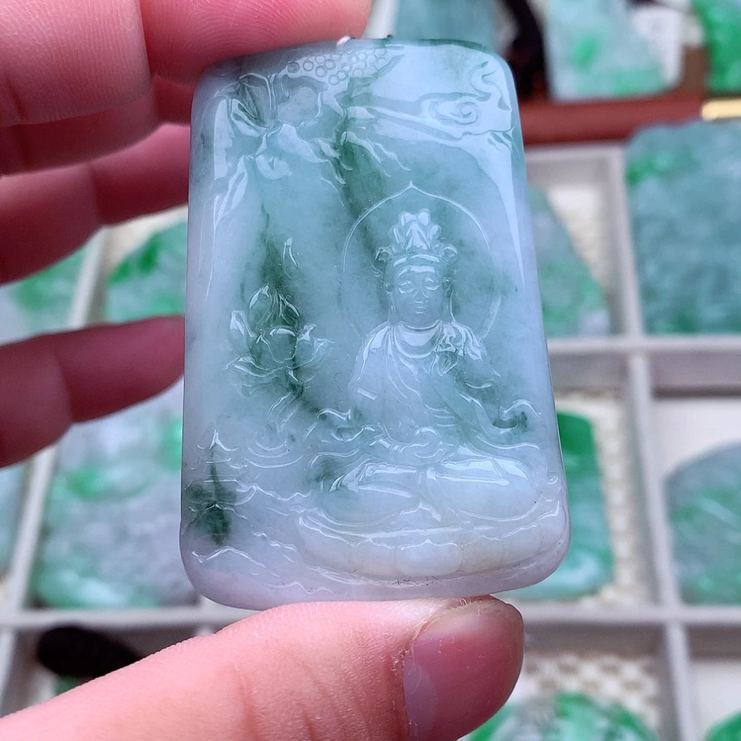 翡翠未镶嵌吊坠(不含链)