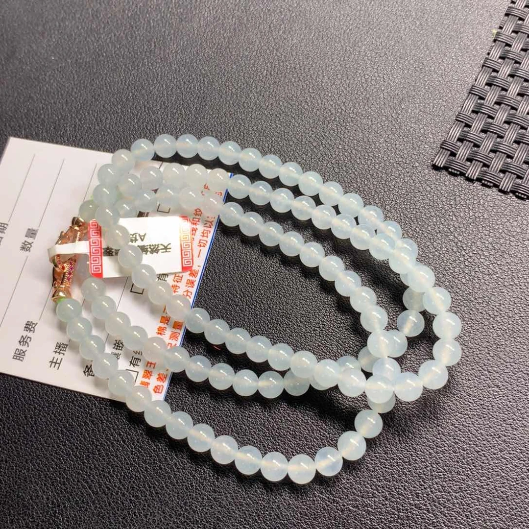 翡翠未镶嵌颈饰项链