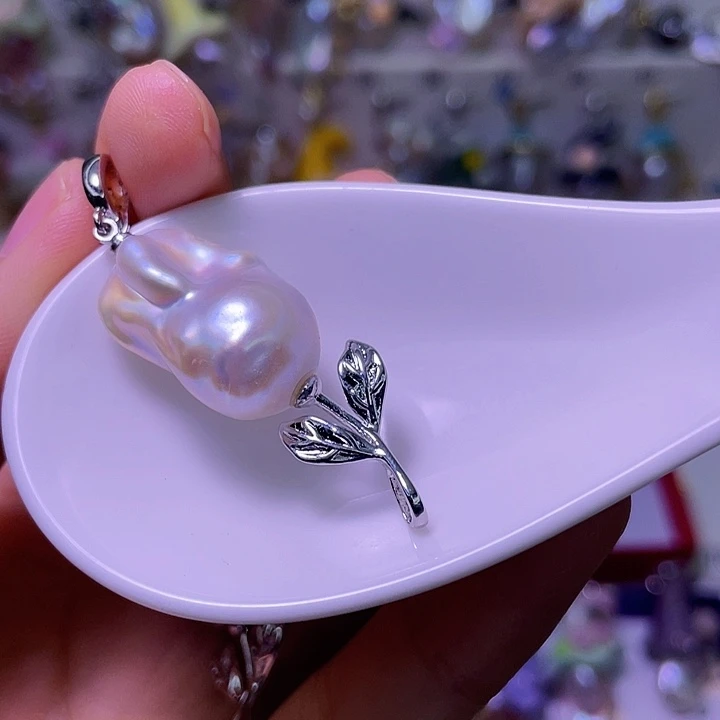 颈饰淡水珍珠合金38