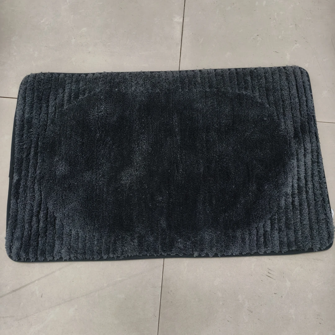 底背微瑕处理植绒深灰进门垫室内卧室浴室床边地毯