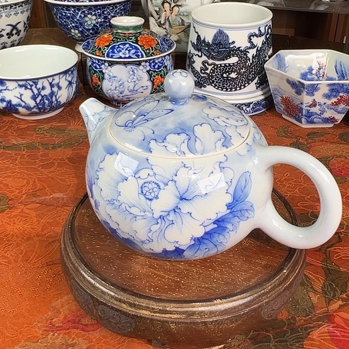 陶杯子青樵轩牡丹西施壶